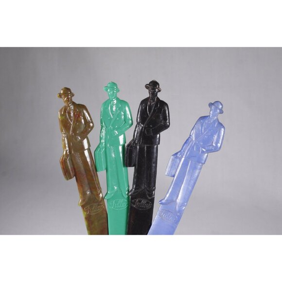 CHOOSE Vintage plastic Fuller brush man letter opener, mcm salesman sample gift - Picture 3 of 5